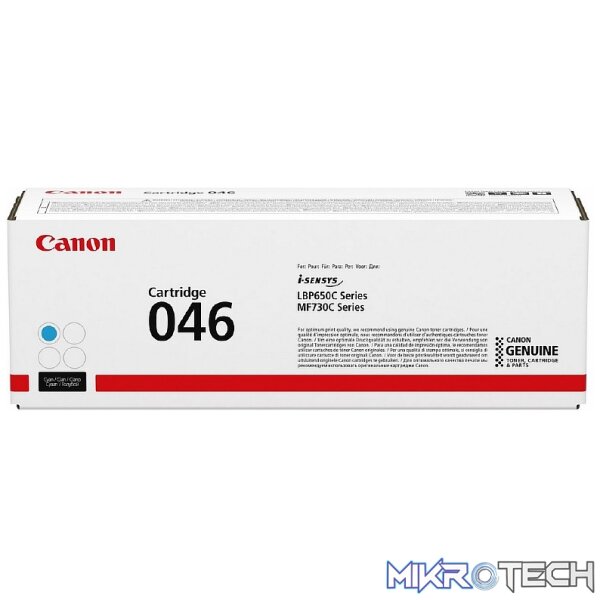 CANON 046 CYAN TONER CARTRIDGE CANON 046 CYAN TONER CARTRIDGE