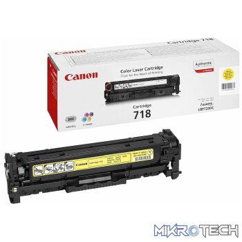 CANON 718 YELLOW TONER CARTRIDGE