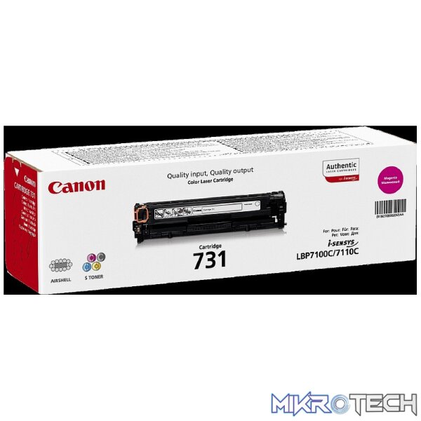 CANON 731 MAGENTA TONER CARTRIDGE CANON 731 MAGENTA TONER CARTRIDGE