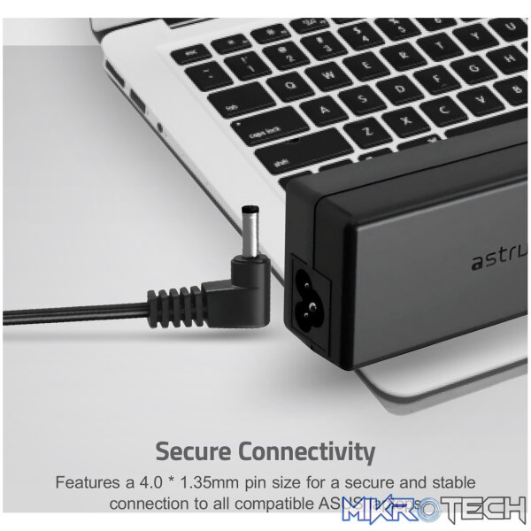 CL220 Laptop Charger For Asus 65W 19V 3.42A, Pin Size 4.01 x 1.35mm - Image 3