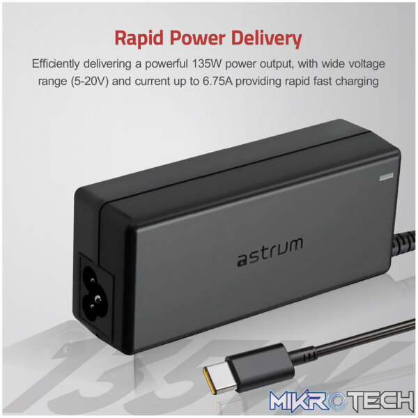 CL750 Universal USB-C Charger for Laptops / Mobile 135W 20V 6.75A - Image 2