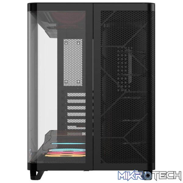 CORSAIR AIR 5400 LX-R RGB iCUE LINK Triple-Chamber Black Mid-Tower Gaming Case - Image 2