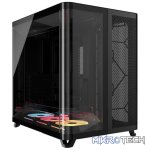 CORSAIR AIR 5400 LX-R RGB iCUE LINK Triple-Chamber Black Mid-Tower Gaming Case