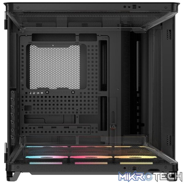 CORSAIR AIR 5400 LX-R RGB iCUE LINK Triple-Chamber Black Mid-Tower Gaming Case - Image 3