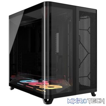 CORSAIR AIR 5400 LX-R RGB iCUE LINK Triple-Chamber Black Mid-Tower Gaming Case