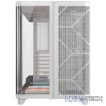 CORSAIR AIR 5400 LX-R RGB iCUE LINK Triple-Chamber White Mid-Tower Gaming Case - Image 2