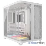 CORSAIR AIR 5400 LX-R RGB iCUE LINK Triple-Chamber White Mid-Tower Gaming Case