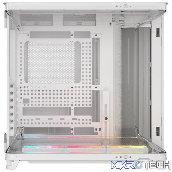 CORSAIR AIR 5400 LX-R RGB iCUE LINK Triple-Chamber White Mid-Tower Gaming Case - Image 3
