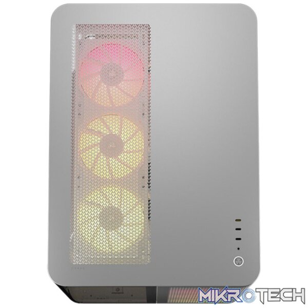 CORSAIR AIR 5400 LX-R RGB iCUE LINK Triple-Chamber White Mid-Tower Gaming Case - Image 4