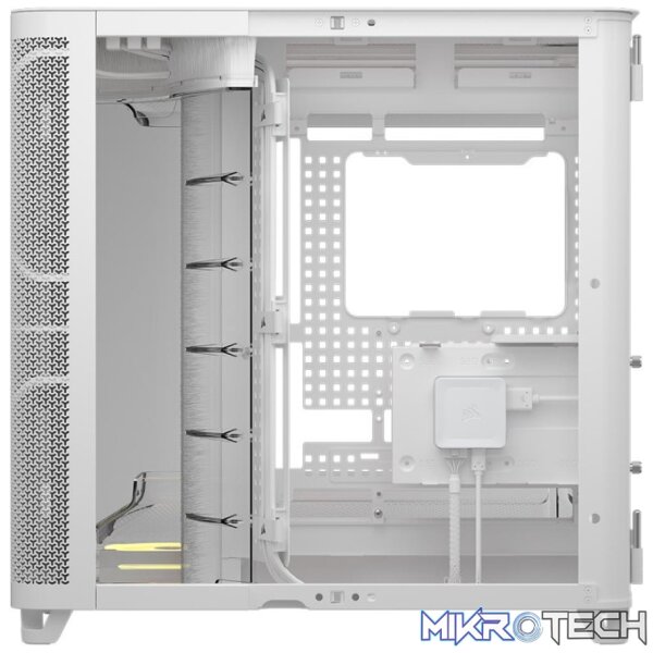 CORSAIR AIR 5400 LX-R RGB iCUE LINK Triple-Chamber White Mid-Tower Gaming Case - Image 5