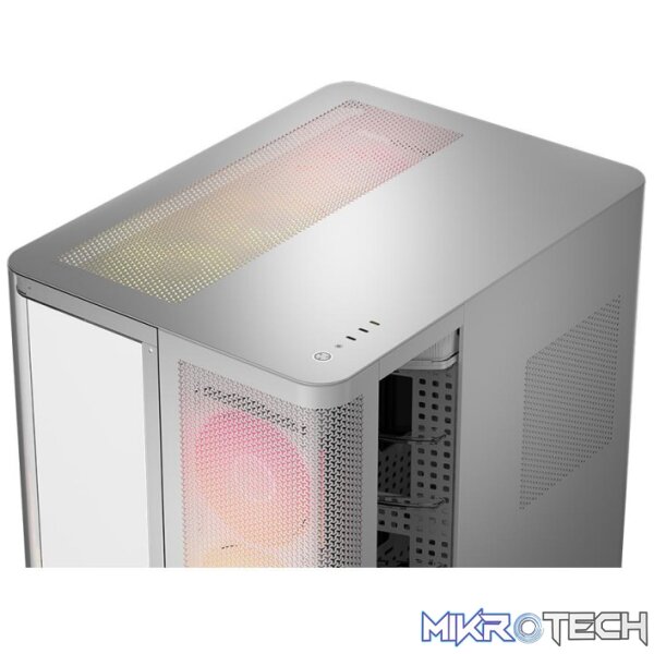 CORSAIR AIR 5400 LX-R RGB iCUE LINK Triple-Chamber White Mid-Tower Gaming Case - Image 7