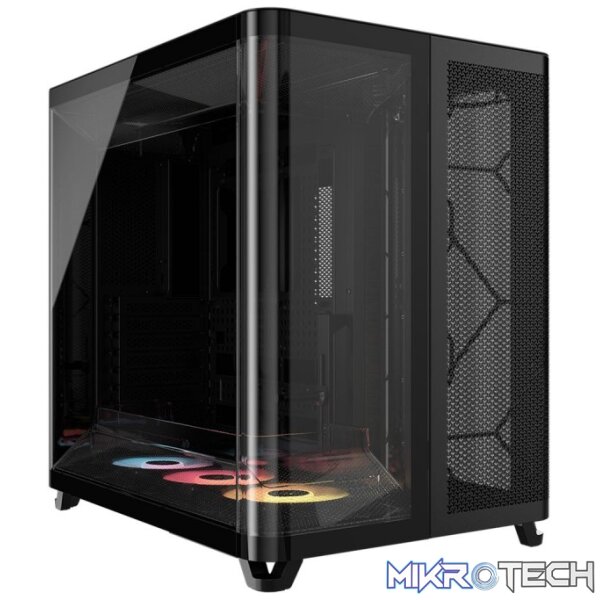 CORSAIR AIR 5400 RS-R ARGB Triple Chamber Black Mid-Tower Gaming Case CORSAIR AIR 5400 RS-R ARGB Triple Chamber Black Mid-Tower Gaming Case