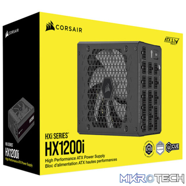 CORSAIR HXi Series HX1200i 80+ Platinum 1200W Fully Modular Power Supply - Image 6