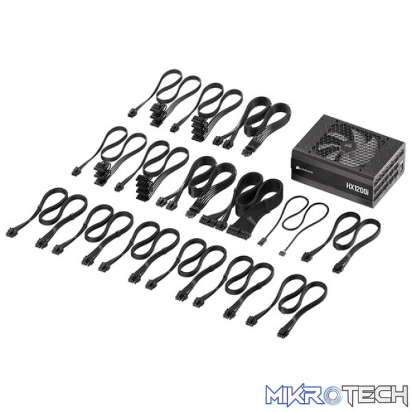 CORSAIR HXi Series HX1200i 80+ Platinum 1200W Fully Modular Power Supply - Image 7