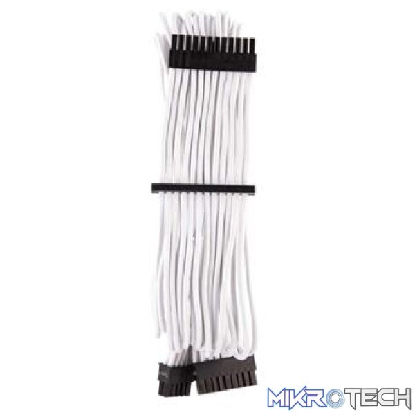 CORSAIR TYPE 4 GEN 4 PSU WHITE SLEEVED CABLE STARTER KIT - Image 2