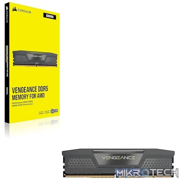 CORSAIR VENGEANCE DDR5 16GB (1 x 16GB) DDR5 6000 CL36-44-44-96 1.35V Intel XMP & AMD EXPO - GREY - Image 2