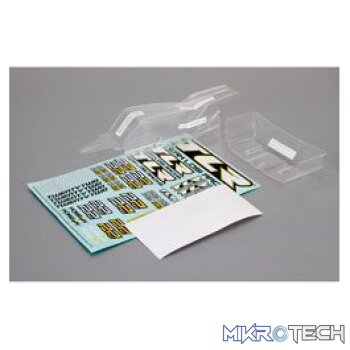 Cab FWD Body & Wing Set Clear w/Stick