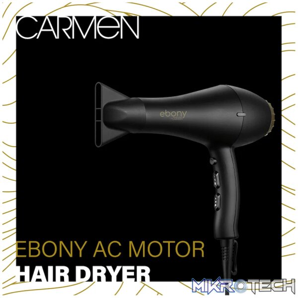 Carmen Ebony AC Motor Hair Dryer - Image 2