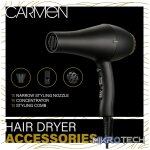Carmen Ebony AC Motor Hair Dryer - Image 5