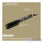 Carmen Ebony Hair Straightening Brush - Image 2