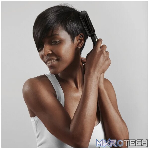 Carmen Ebony Hair Straightening Brush - Image 5