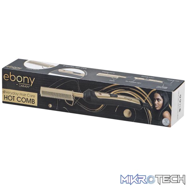 Carmen Hot Comb - Ebony - Image 3