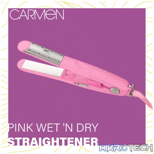 Carmen Pink Wet 'n Dry Straightener - Pink - Image 3