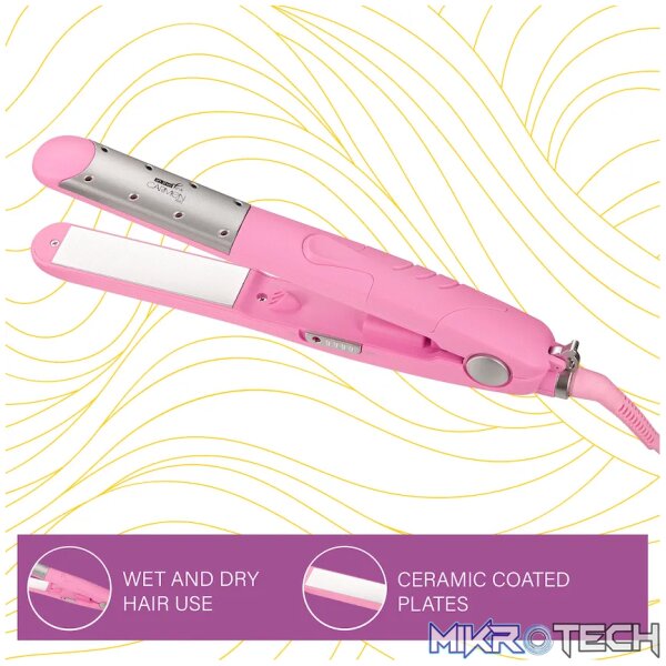 Carmen Pink Wet 'n Dry Straightener - Pink - Image 4