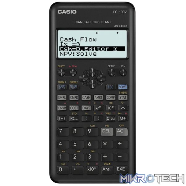 Casio FC 100V Financial Calculator Casio FC 100V Financial Calculator