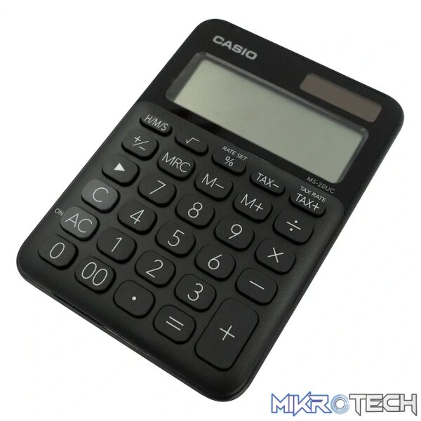 Casio MS-20UC - Desktop Calculator 12-Digit - Black - Image 3