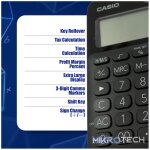 Casio MS-20UC - Desktop Calculator 12-Digit - Black - Image 5