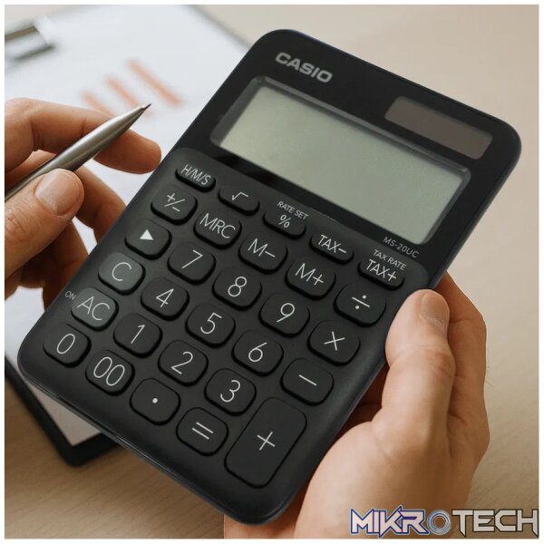 Casio MS-20UC - Desktop Calculator 12-Digit - Black - Image 6