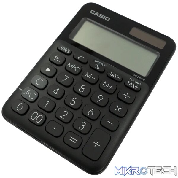 Casio MS-20UC - Desktop Calculator 12-Digit - Black Casio MS-20UC - Desktop Calculator 12-Digit - Black