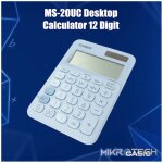 Casio MS-20UC - Desktop Calculator 12-Digit - Light Blue - Image 2