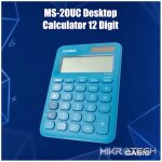 Casio MS-20UC - Desktop calculator 12 Digit - Blue - Image 2