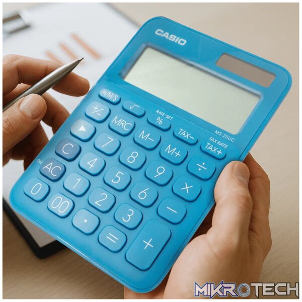 Casio MS-20UC - Desktop calculator 12 Digit - Blue - Image 6