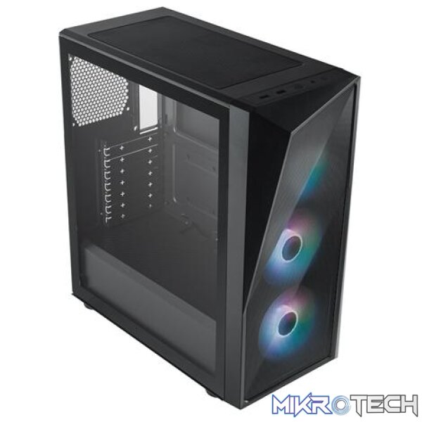 Cooler Master 520 ARGB Windowed Black Mesh ATX Mid-Tower Chassis & Elite NEX 600W PSU Combo - Image 2