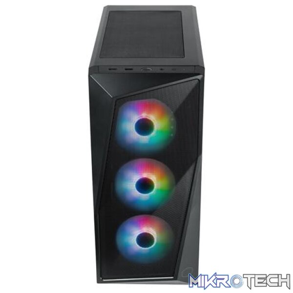 Cooler Master 520 ARGB Windowed Black Mesh ATX Mid-Tower Chassis & Elite NEX 600W PSU Combo - Image 3