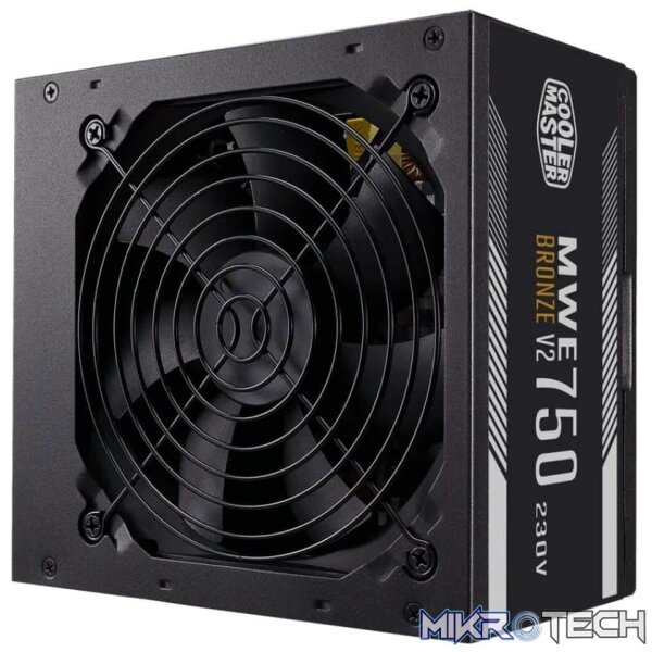 Cooler Master MWE 750 750W 80+ Bronze Non-Modular Power Supply Cooler Master MWE 750 750W 80+ Bronze Non-Modular Power Supply