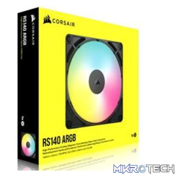 Corsair CO-9050182-WW RS140 140mm ARGB PWM Black Case Fan - Image 7