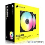 Corsair CO-9050183-WW RS140 140mm ARGB PWM Dual Pack Black Case Fans - Image 6