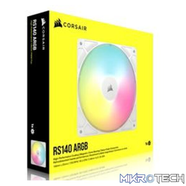 Corsair CO-9050186-WW RS140 140mm ARGB PWM White Case Fan - Image 7