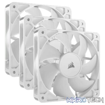 Corsair CO-9050193-WW RS120 120mm PWM White Triple Pack Case Fans