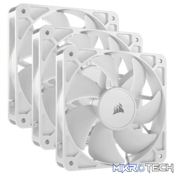 Corsair CO-9050193-WW RS120 120mm PWM White Triple Pack Case Fans Corsair CO-9050193-WW RS120 120mm PWM White Triple Pack Case Fans
