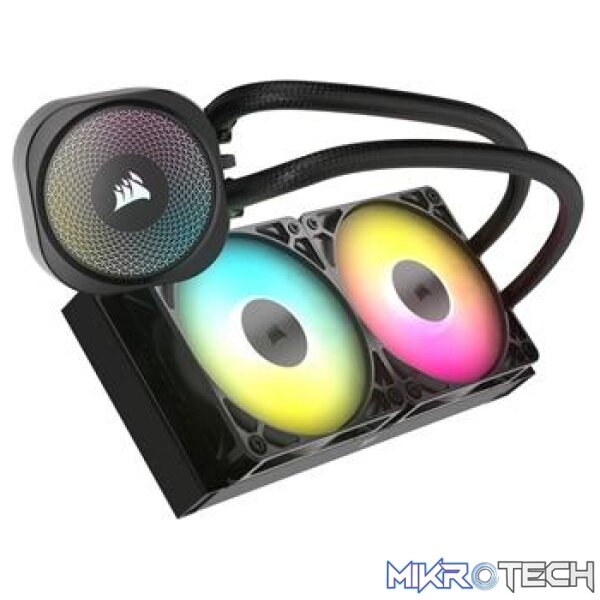 Corsair CW-9060092-WW NAUTILUS 240 RS ARGB 240mm Black Liquid CPU Cooler - Image 2