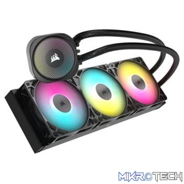 Corsair CW-9060093-WW NAUTILUS 360 RS ARGB 360mm Black Liquid CPU Cooler - Image 2