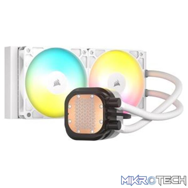 Corsair CW-9060094-WW NAUTILUS 240 RS ARGB 240mm White Liquid CPU Cooler - Image 3