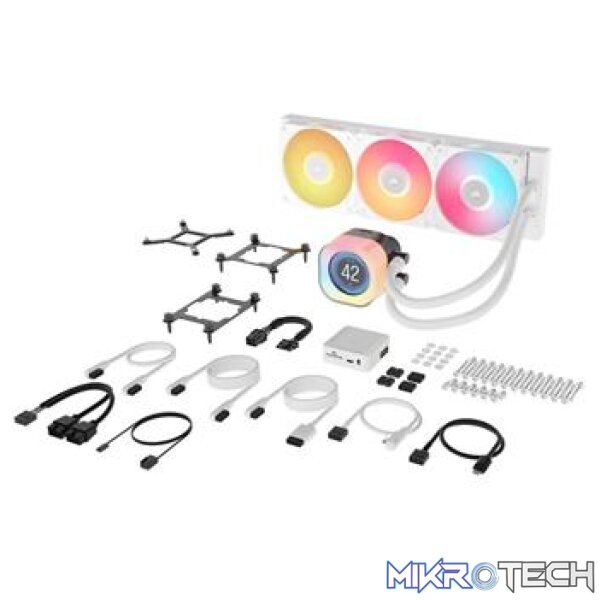Corsair CW-9061026-WW iCUE LINK TITAN 360 RX LCD 360mm White Liquid CPU Cooler - Image 6