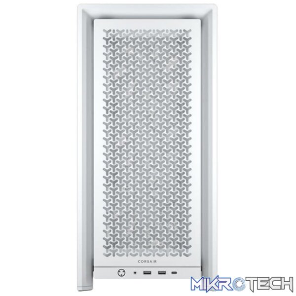 Corsair FRAME 4000D RS Tempered Glass White Steel Modular ATX Mid-Tower Gaming Chassis - Image 2