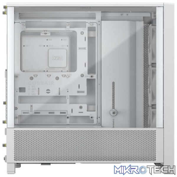 Corsair FRAME 4000D RS Tempered Glass White Steel Modular ATX Mid-Tower Gaming Chassis - Image 3